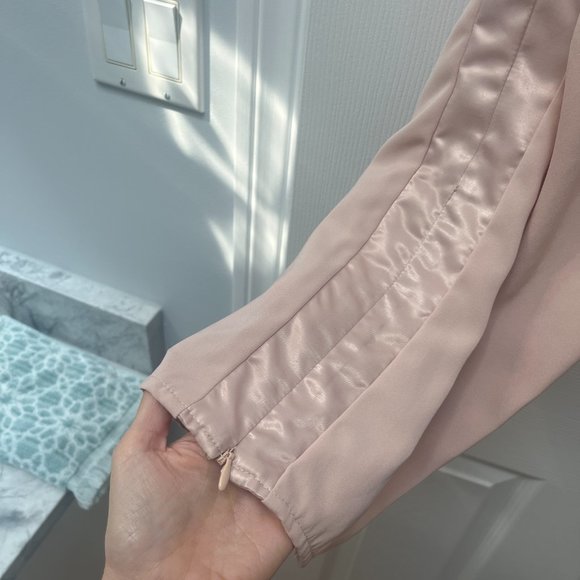 H&M Silk Pink Jogging Pants with sporty stripe - Picture 4 of 7